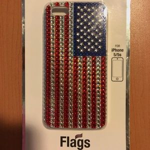 I-phone Case/Cover - AMERICAN FLAG - Bling!